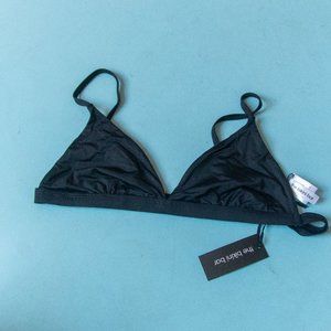 NEW The Bikini Bar Black Triangle Binikni Top Size Large